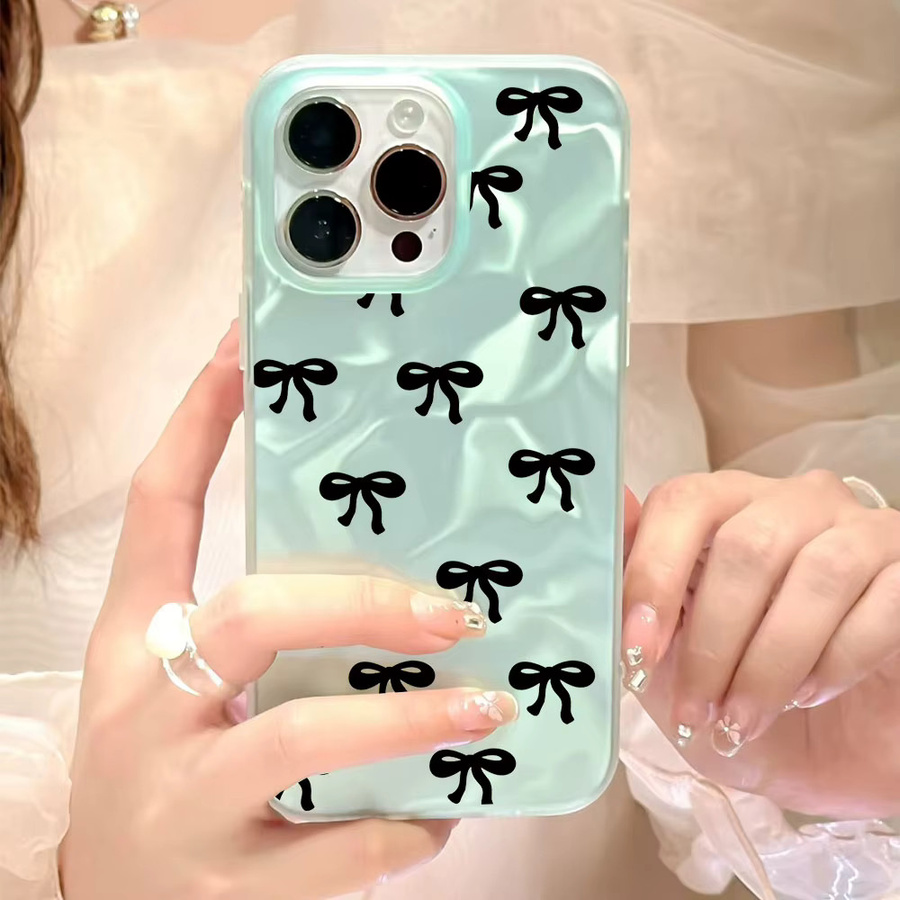 Handyhülle mit grünem Schleifen-Design für Xiaomi Redmi Note und diverse Modelle in Grün - Bild 2