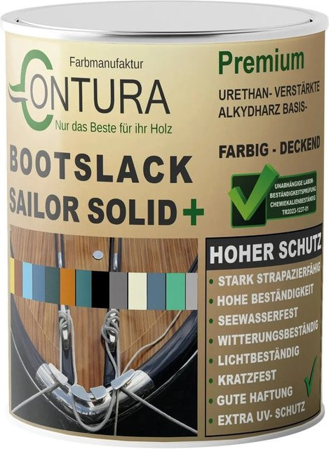 Contura Bootslack Yacht Buntlack für Holz und GFK in Beige, Seidenmatt, 1 Liter - Bild 1