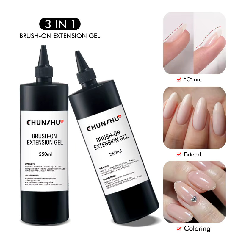 CHUNSHU Nachfüll-Verlängerungsgel Nagellack, 250 ml, Glänzend - Bild 4