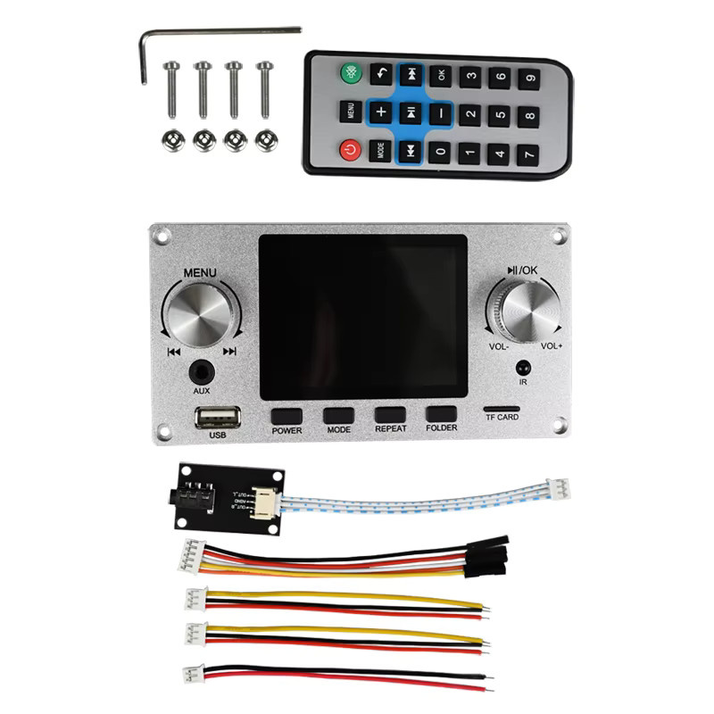 CHANGELIN Bluetooth Lossless Audio Player Decoder Board Modul mit 2,8-Zoll-TFT-Farbbildschirm und I2S-Digitalausgang in Silber - Bild 3