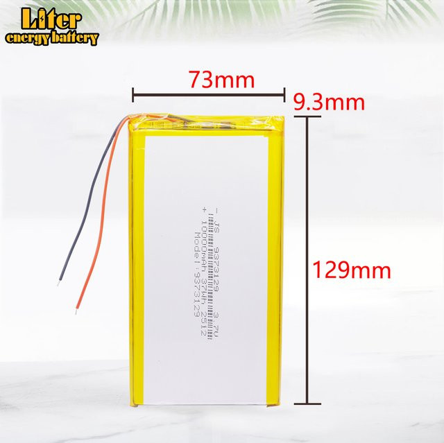 Wiederaufladbarer Lipo-Polymer-Akku 3,7V 10000mAh 37Wh in Gelb für Spielzeug, Powerbank, GPS und DIY-Projekte - Bild 1