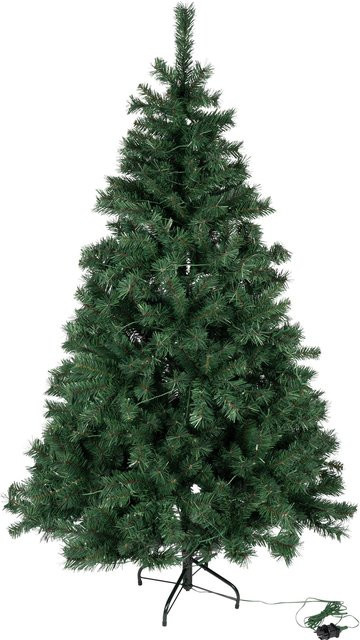 Viva Domo Kunst-Tannenbaum mit LEDs in Grün - Bild 1