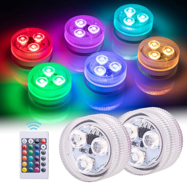 MeeToo RGB LED Atmosphäre Licht in Multicolour mit Fernbedienung für Aquarium, Vase und Party-Deko - Bild 1