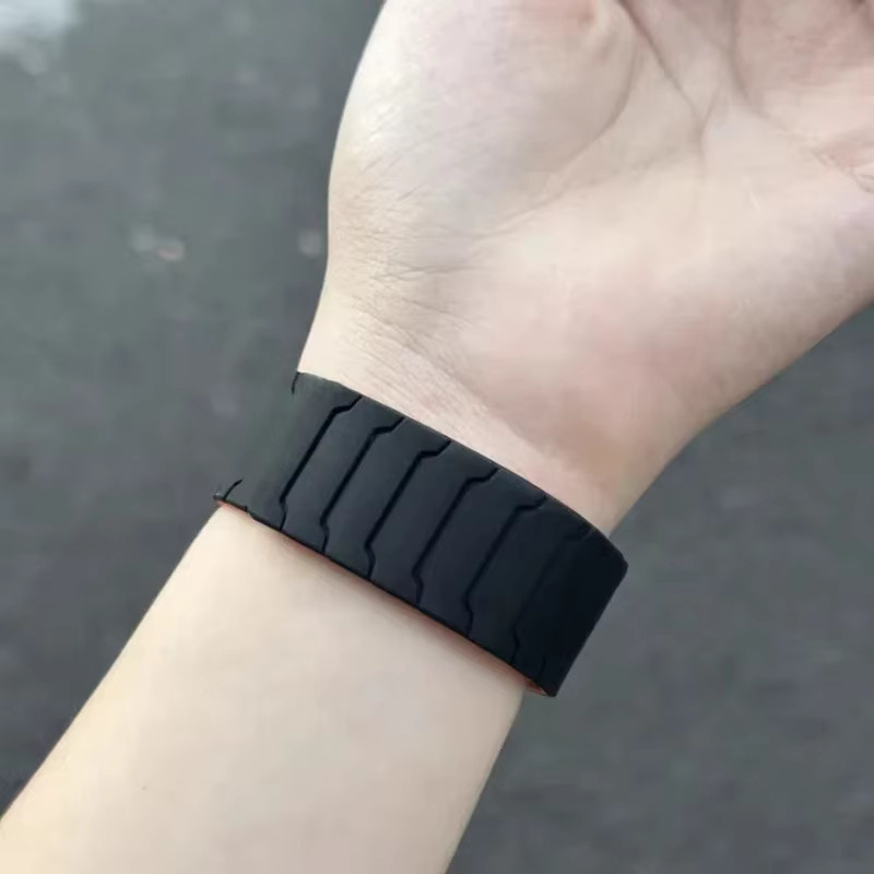 Uhrenarmband Silikon, Schwarz, Unisex, für Samsung Galaxy Watch 8 - Bild 2