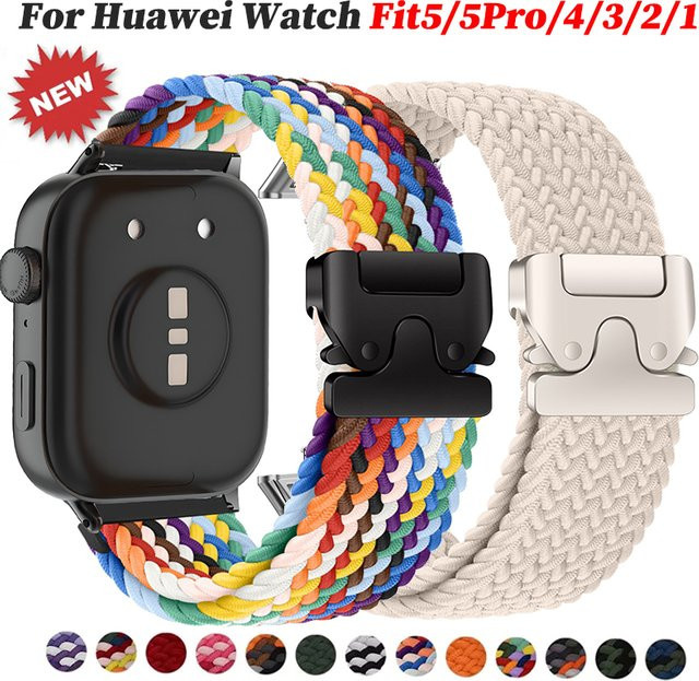 CHIICSMART Uhrenarmband Nylon, Bunt, Huawei Watch Fit - Bild 1