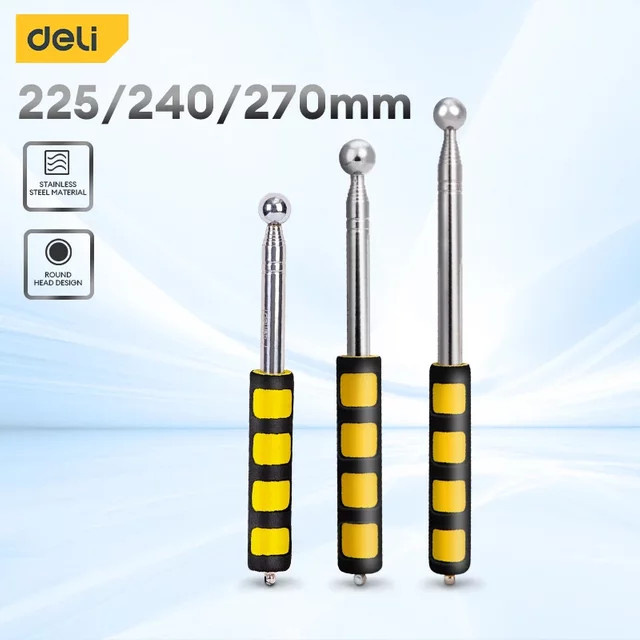 Deli Multifunktionaler Teleskop-Prüfhammer aus Metall zur Inspektion von Trommelböden - Bild 1