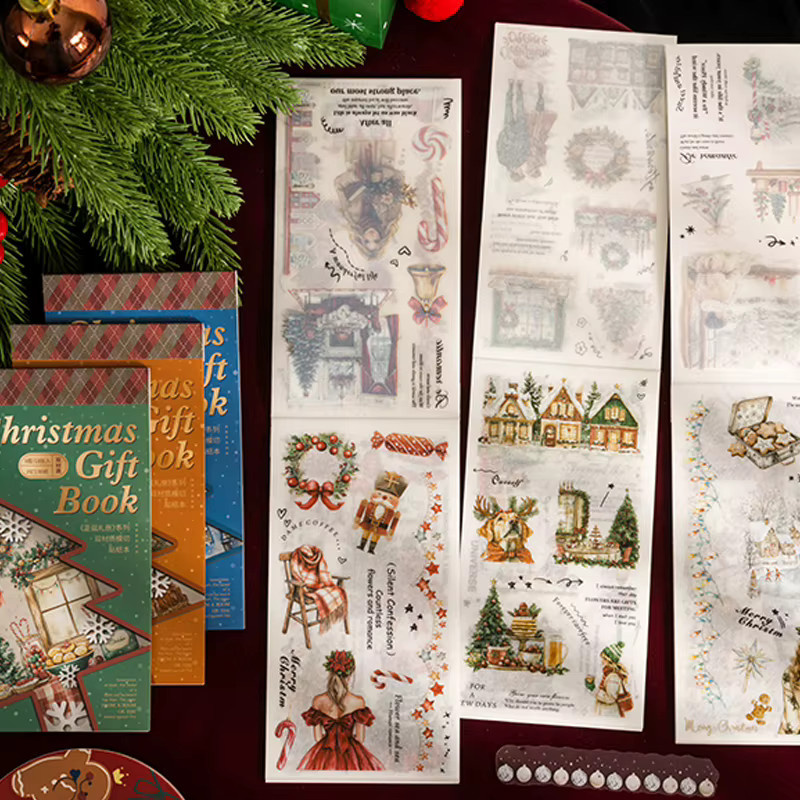 mr.paper Deluxe Weihnachts-Stickerbuch mit 18 Blättern in Multicolor - Bild 4