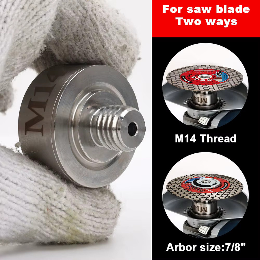 Casaverde Upgrade M14 X Lock Adapter für Diamantkernbohrer und Winkelschleifer Trennscheiben in Silber - Bild 4