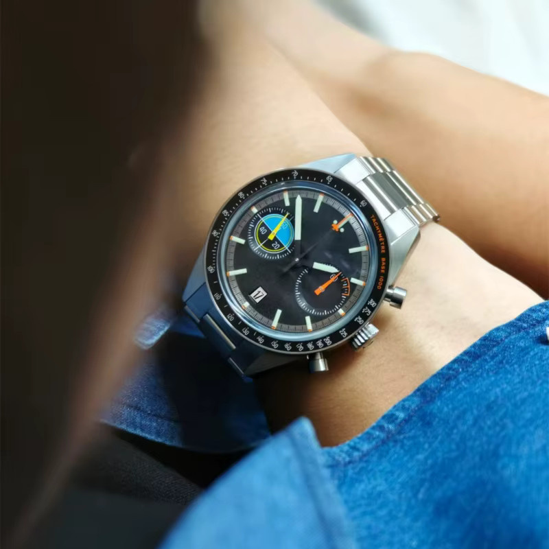 CILOA Armbanduhr, Quarz, Edelstahl, Schwarz, Rund, Herren - Bild 4