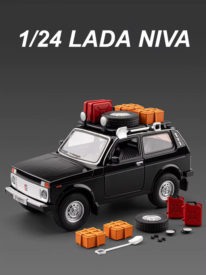 MAKEDA Lada NiVa Tacoma, Spielzeug Druckgussmodelle, 1:24, mit Licht und Sound - Bild 4
