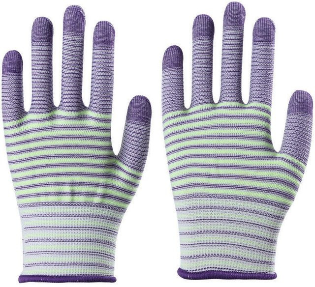 PenGo Studio Arbeitshandschuhe aus Nylon in Violett, 4 Paar, atmungsaktiv und rutschfest - Bild 1