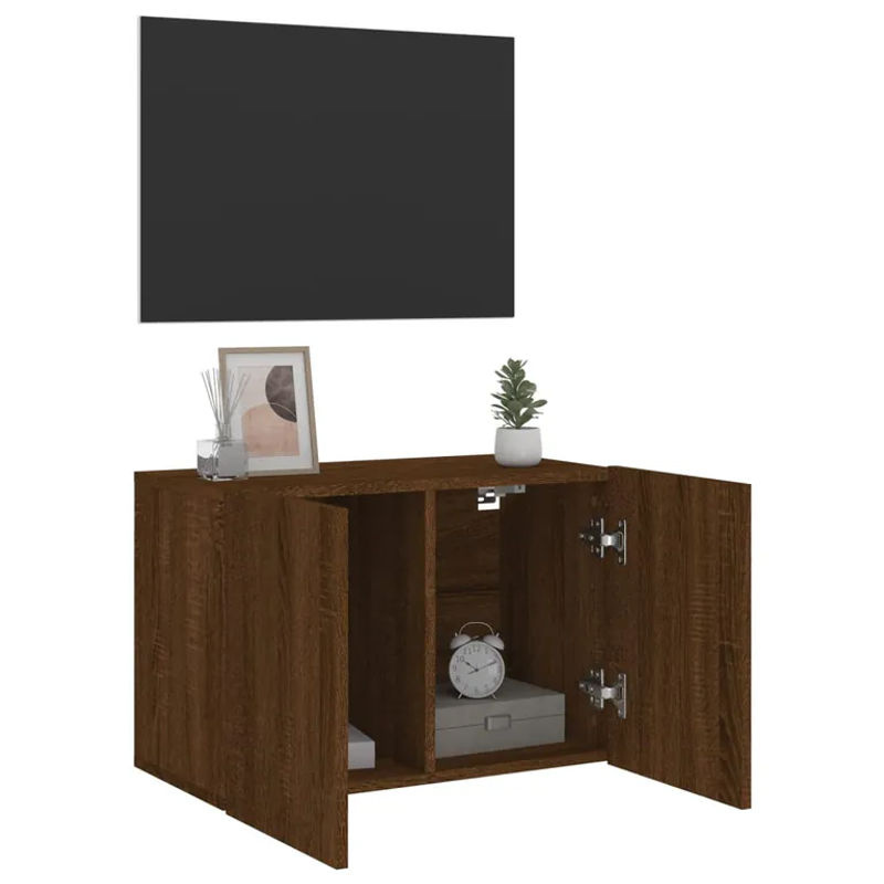 Vidaxl Wand-TV-Schrank Modern in Braun, B/T/H: 60 x 30 x 41 cm - Bild 6