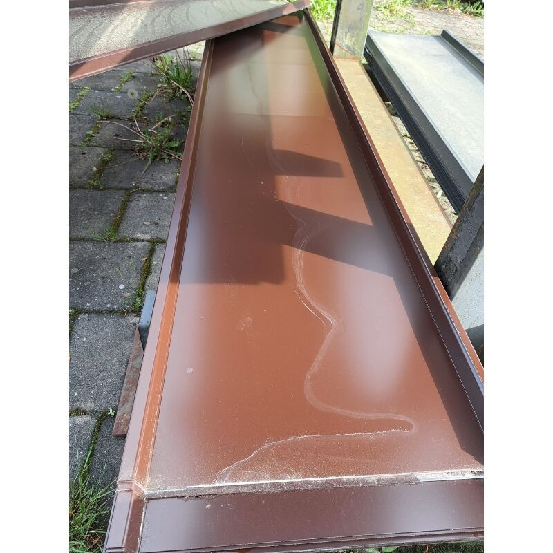 Trapezblech in Stehfalzoptik von Friedrich von Lien AG, Farbe Schokoladenbraun (RAL 8017), Länge: 2,50 m - Bild 1