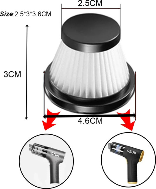 HEPA-Filter für Autostaubsauger in Weiß - Bild 1