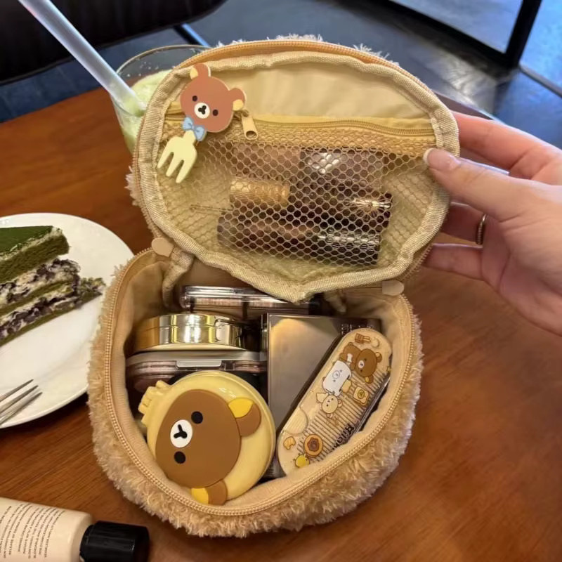 52TOYS Rilakkuma Plüsch-Aufbewahrungstasche, Kosmetiktasche, Organizer-Tasche - Bild 3