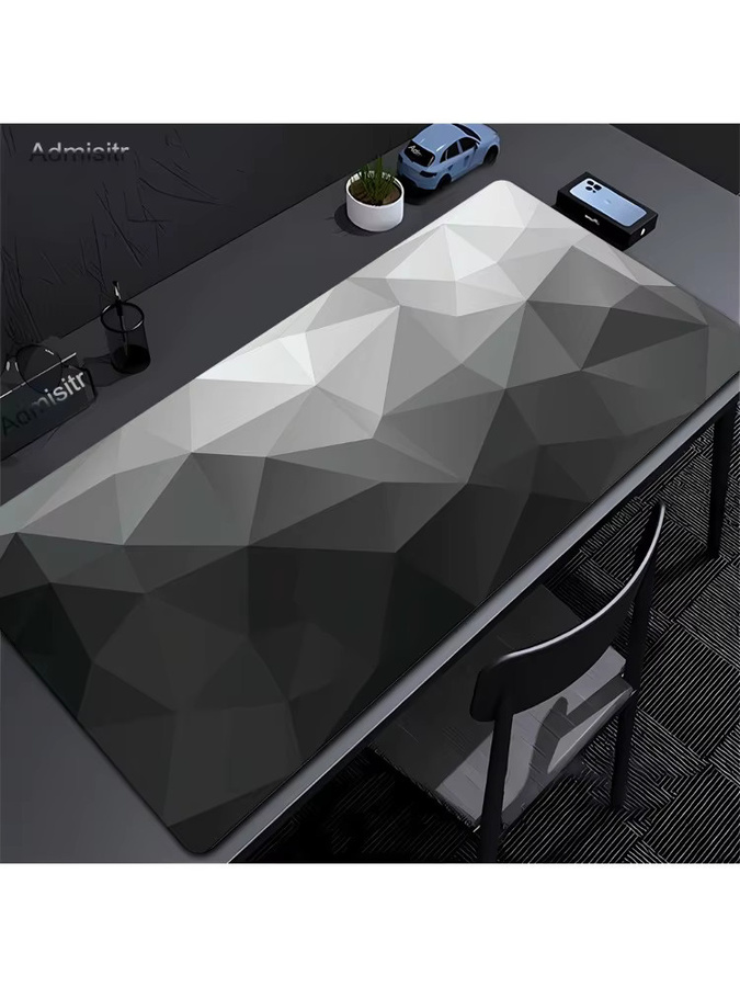Admisitr XXL Mauspad Schreibtischunterlage in Schwarz und Weiß B/T: 90 cm x 40 cm - Bild 2