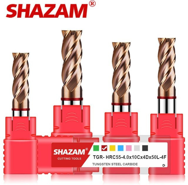 Shazam TGR-HRC55 Flachfräser aus Wolframkarbid für die CNC-Bearbeitung - Bild 1