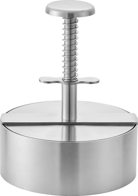 Jamestown-Grill Burgerpresse aus Edelstahl in Silber, Durchmesser: 11,5 cm - Bild 1