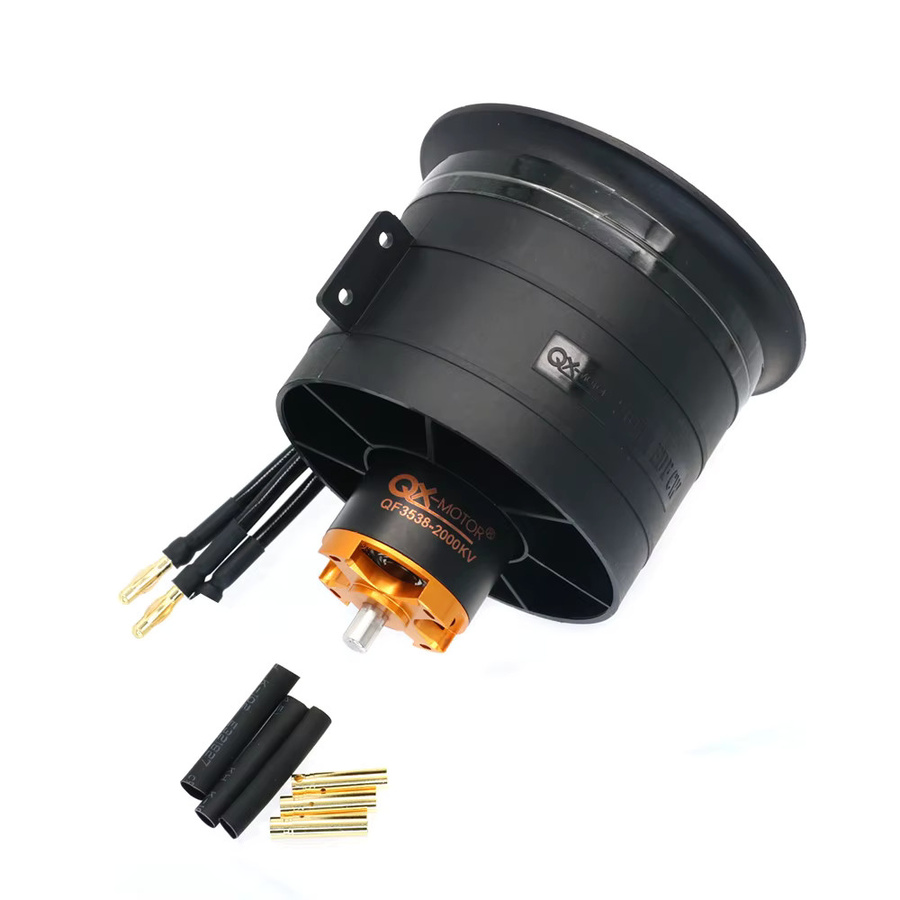 QX-MOTOR 80mm EDF 12-Blatt Impeller, Bürstenloser Motor, Schwarz - Bild 3