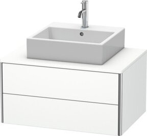Duravit Waschtischunterschrank XSquare, Wandhängend, Weiß, B/T: 80 x 54,8 cm, 2 Schubladen - Bild 1