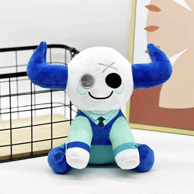 Yiran toy Der Makler, Plüschtier, Blaue Plüsch Kuh, 23cm - Bild 1