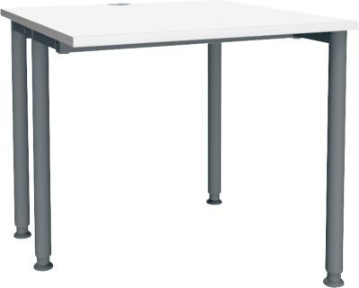 Schäfer Shop Genius Schreibtisch MODENA FLEX, höhenverstellbar, weiß/anthrazit, Breite: 80 cm - Bild 1