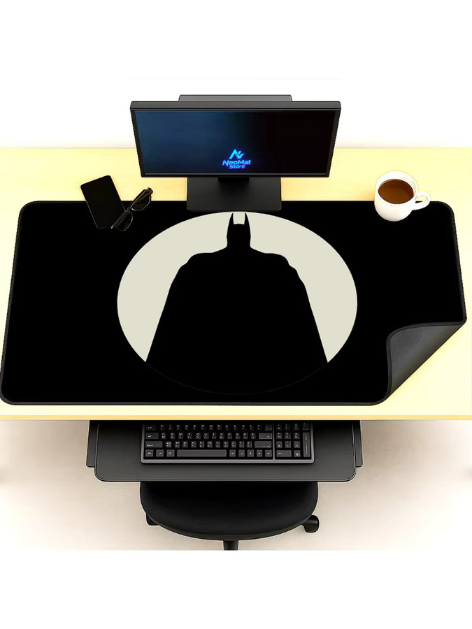 BERTALANFFY Gaming-Mauspad XXL in Schwarz, Schreibtischunterlage für PC und Tastatur, B/T: 140 x 60 cm - Bild 7