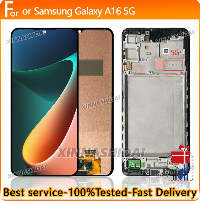 LCD Display Touchscreen Digitizer Montage für Samsung Galaxy A16 5G SM-A165F und SM-A166B - Bild 1