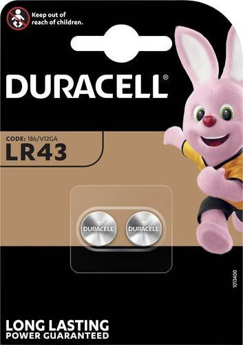 Duracell Knopfzelle LR43 1.5V Alkali-Mangan AG12 2er Set mit 73 mAh - Bild 2