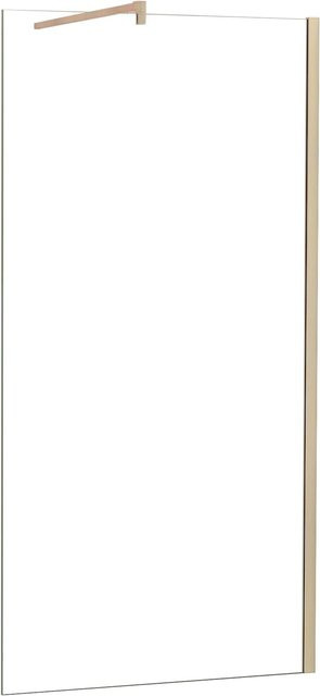 AICA Walk-in Duschwand aus ESG Nano Glas in Gold, B: 90 cm, H: 200 cm - Bild 1