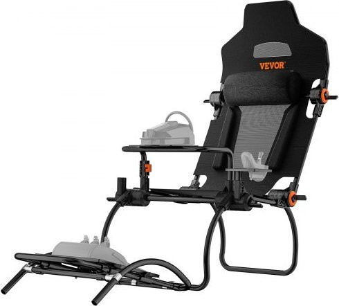 VEVOR Racing Wheel Stand klappbar in Schwarz für Logitech G923 G920 G29 und Thrustmaster T248P, verstellbarer Lenkrad- und Pedalhalter mit GT/Formula Modus, tragbares Driving Simulator Cockpit aus Stahl - Bild 1