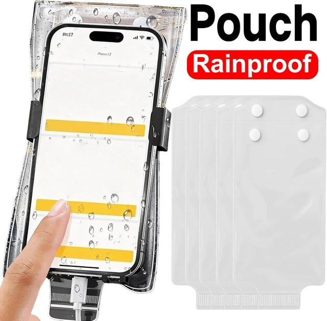 BAPPSUS Transparente Wasserdichte Handyhülle Universelle Schutztasche für Radfahren und Outdoor - Bild 1