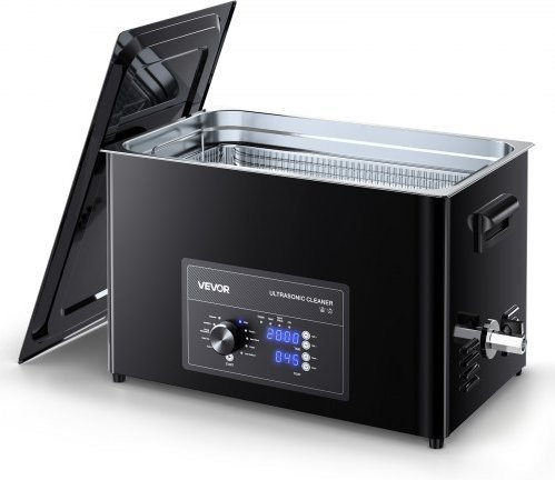 VEVOR Ultraschallreiniger professionelles Reinigungsgerät mit Drehknopfsteuerung, Silber, 30 L - Bild 1
