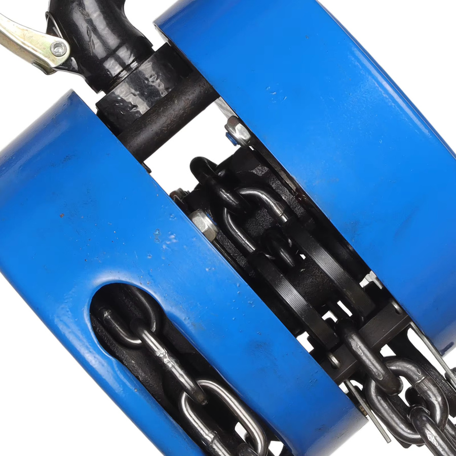 Kettenzugblock 2t Kettenzug mit Haken in Blau - Bild 3