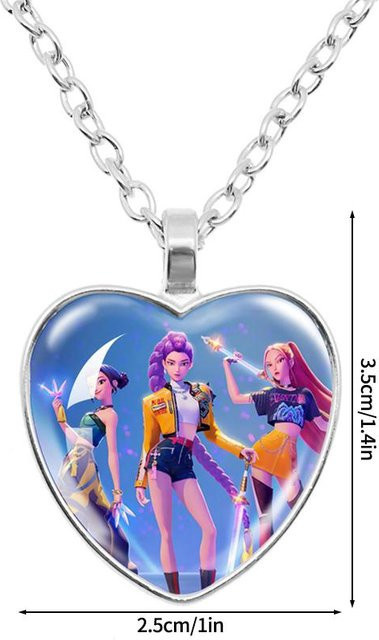 Yiran toy 1 Halskette, Herzförmiger Anhänger, Silber, Damen - Bild 1