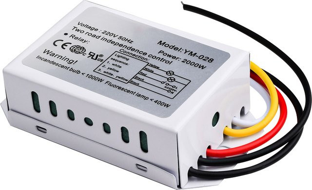 Aideepen Zweiweg-3-Segment-Digital-Unterteilungsschalter in Weiß für die unabhängige Steuerung von Deckenleuchten, 220V Sektionsschalter - Bild 1