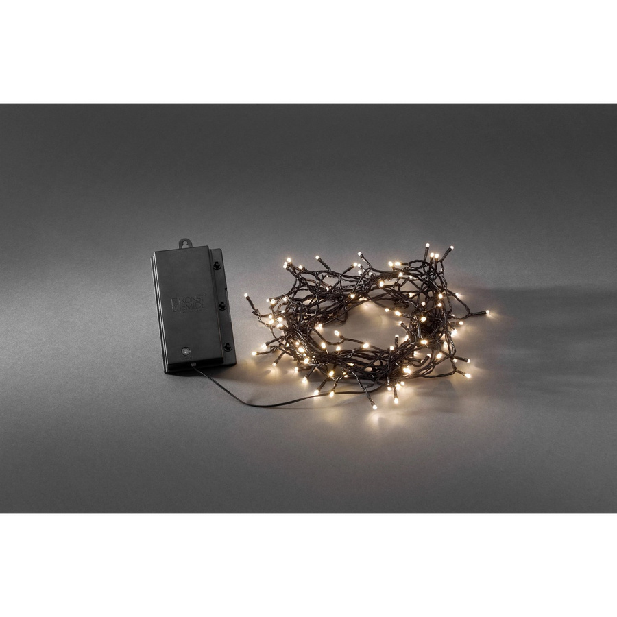 Konstsmide LED-Lichterkette mit 120 warmweißen LEDs und Schalter in Schwarz - Bild 2