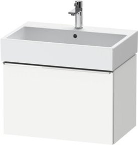 Duravit Waschtischunterschrank D-Neo wandhängend in Weiß Matt mit einer Schublade - Bild 1