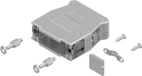 Conec SnapLock 16-003210E D-SUB Gehäuse, 15 Polzahl, Kunststoff metallisiert, Farbe: Silber - Bild 1
