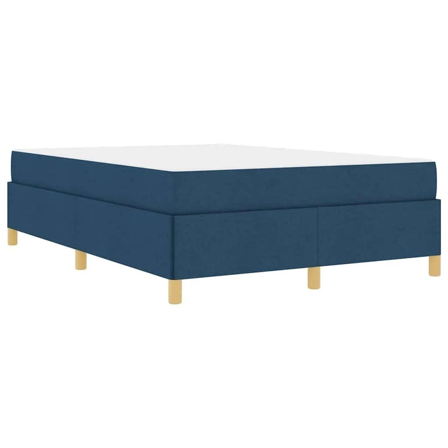 vidaXL Bettrahmen mit Matratze in Blau aus Stoff, B/T/H: 140 x 200 x 203 cm - Bild 2