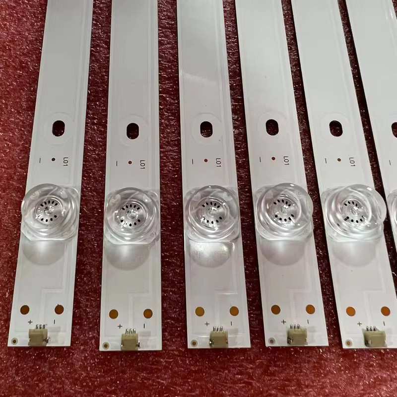 14-teiliges LED-Hintergrundbeleuchtungsstreifen-Set mit 8LED für LINSAR 75UHD520 und Polaroid TQLED75PR001 in Weiß - Bild 3