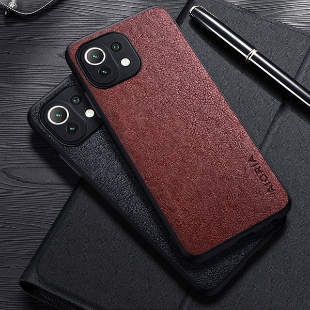 Xiaomi Mi 11 Lite Pro Ultra Business Lederhülle in Braun - Bild 1