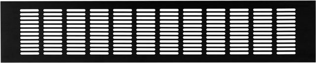 Häusler Lüftungsgitter LG-5010 BL-SG aus Aluminium in Schwarz Eloxiert mit Stegblech, Breite: 500 mm, Höhe: 100 mm - Bild 1