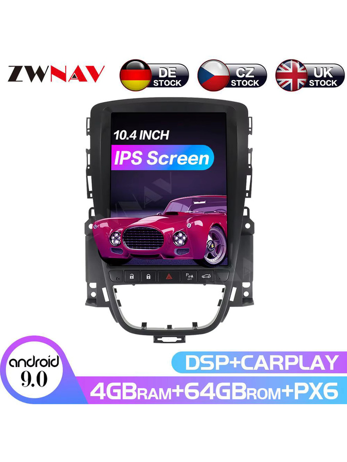 ZWNAV Android 13 8-Core Multimedia Autoradio mit GPS Navigation für Buick Hideo 2009-2014 in Schwarz - Bild 2