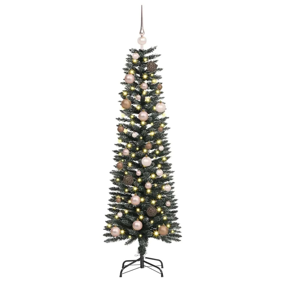 vidaXL Künstlicher Weihnachtsbaum mit 150 LEDs in Grün, H x B x T: 150 x 43 x 43 cm - Bild 2