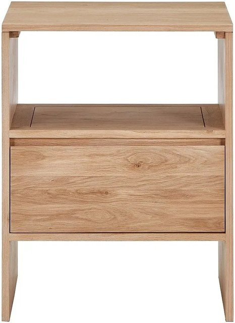 Waschbeckenunterschrank Cavizo aus Massivholz Eiche in Naturfarben Hell B/T/H: 60 x 50 x 78 cm - Bild 1