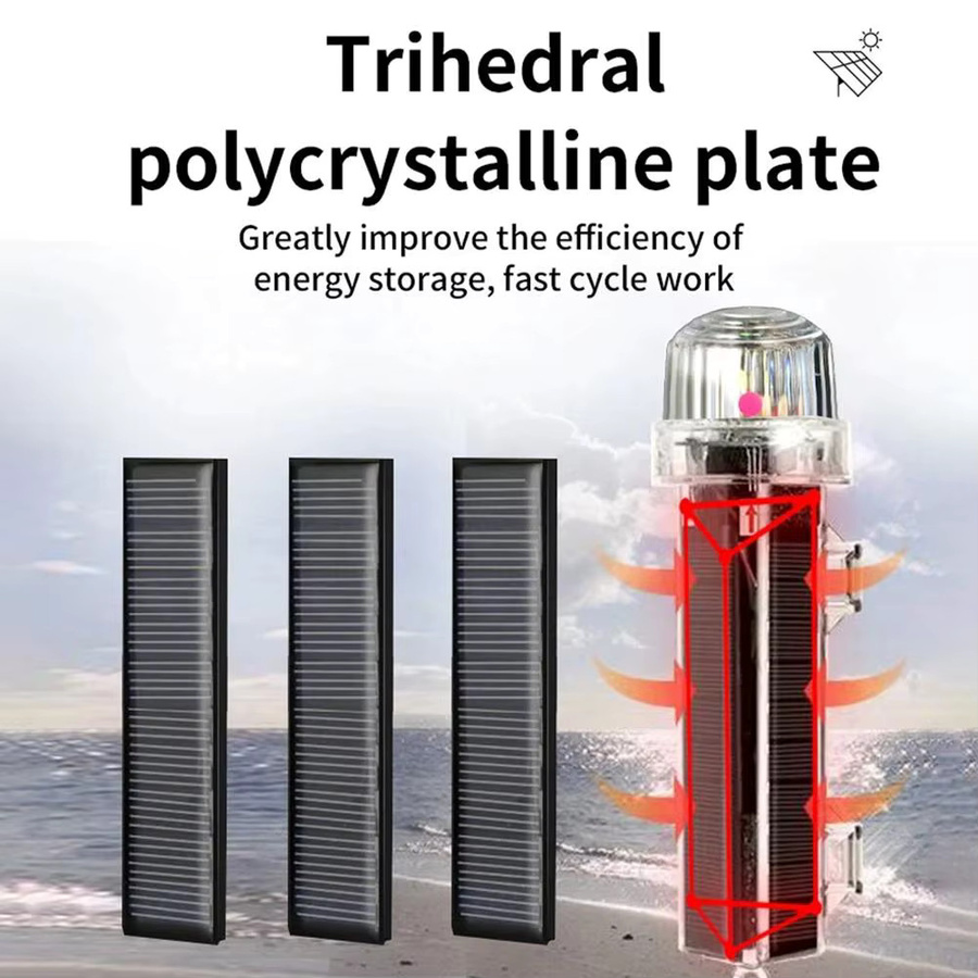 Wasserdichte Solar-Marine-Navigationsleuchte mit Dual-Modus und RGB-Beleuchtung für den Außenbereich - Bild 5