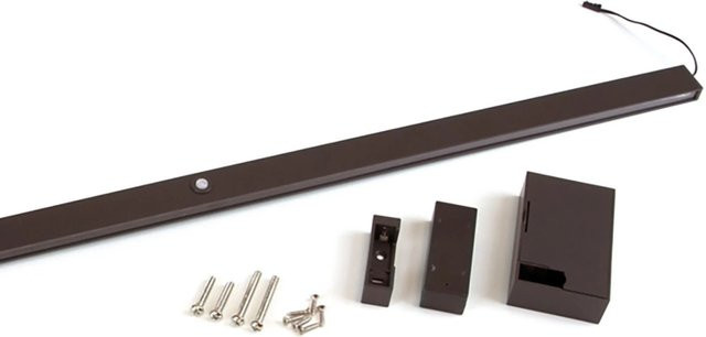 Emuca Garderobenstange Castor mit LED-Licht und Bewegungssensor, Farbe: Metallic Grau, Breite: 55 cm - Bild 1