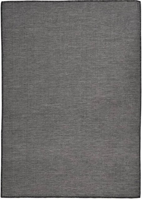 vidaXL Outdoorteppich Flachgewebe aus Polypropylen, Grau, B: 140 cm, L: 200 cm - Bild 1