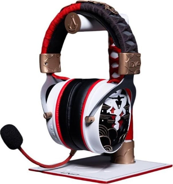 LEXIP x Ubisoft Assassin's Creed Shadows Gaming-Headset Bluetooth 5.4 und 2.4GHz Over-Ear in Rot-Weiß für PC - Bild 1